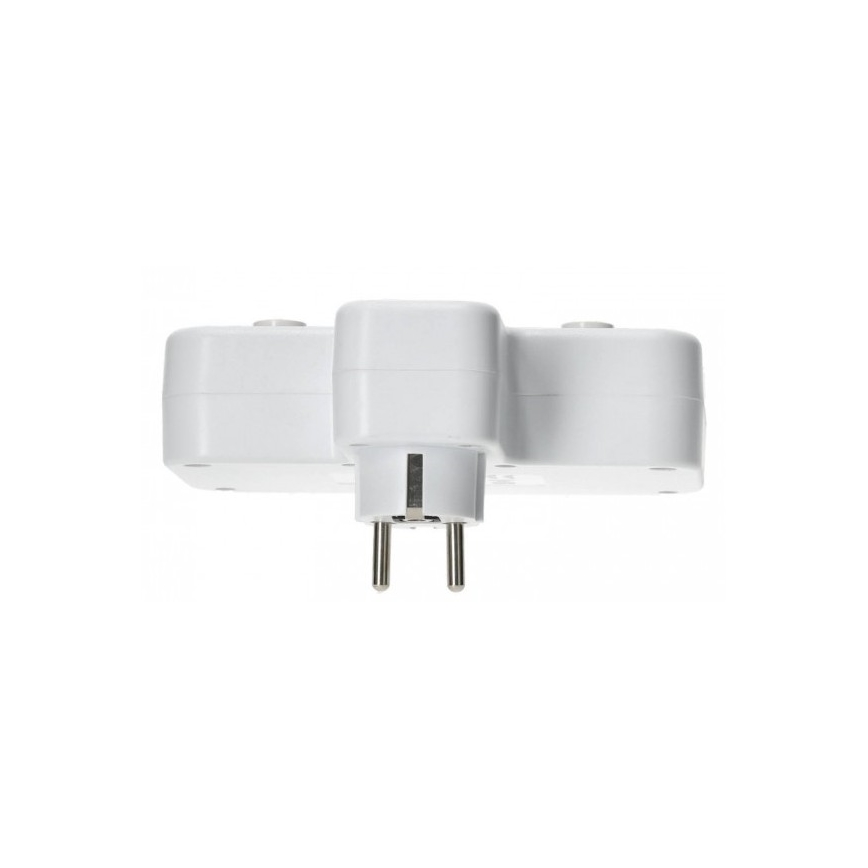 Multipriză LINEA PRO cu întrerupător și iluminare LED, 2 prize + 3x USB A/C SCHUKO, 4000K, albă