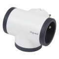 Multipriză pivotantă Legrand 049436 3Z tip E alb/negru