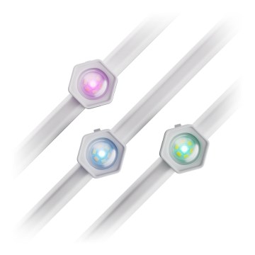 Nanoleaf - Kit de extensie LED RGBCW, ghirlandă exterioară reglabilă, 10xLED/7,2W/230V, 5m, 2200-6500K, IP67, Wi-Fi