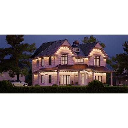 Nanoleaf - Kit de extensie LED RGBCW, ghirlandă exterioară reglabilă, 10xLED/7,2W/230V, 5m, 2200-6500K, IP67, Wi-Fi