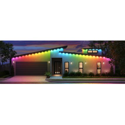 Nanoleaf - Kit de extensie LED RGBCW, ghirlandă exterioară reglabilă, 10xLED/7,2W/230V, 5m, 2200-6500K, IP67, Wi-Fi