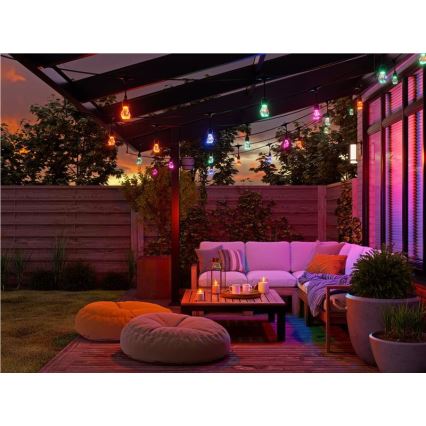 Nanoleaf - Ghirlandă LED RGBWIC reglabilă pentru exterior, 20xLED, 15 m, 2700-6500K, Wi-Fi, IP65