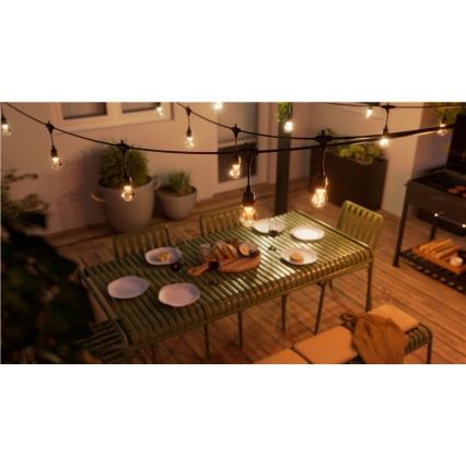 Nanoleaf - Ghirlandă LED RGBWIC reglabilă pentru exterior, 20xLED, 15 m, 2700-6500K, Wi-Fi, IP65