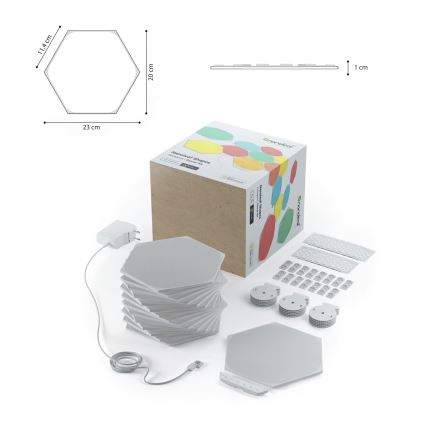 Nanoleaf - SET 15x panou LED RGB reglabilă LED/2W/230V 1200-6500K Wi-Fi