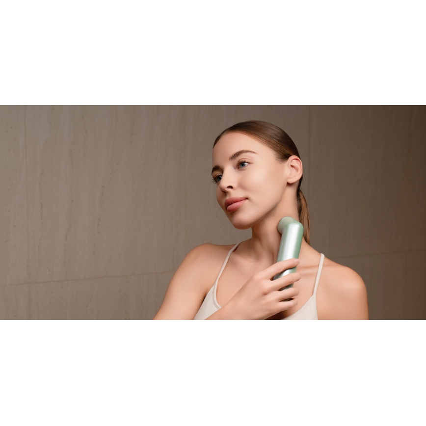 Nanoleaf - Dispozitiv cu LED și ultrasunete pentru întinerirea pielii, 6 în 1, 5W/2500 mAh, mentă