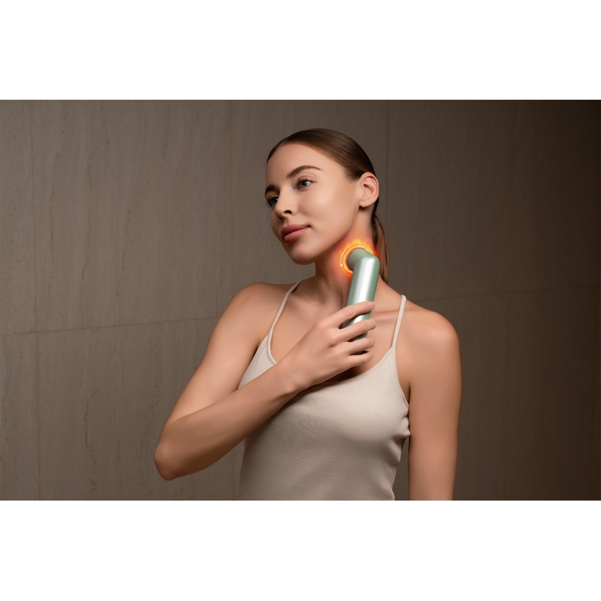 Nanoleaf - Dispozitiv cu LED și ultrasunete pentru întinerirea pielii, 6 în 1, 5W/2500 mAh, mentă