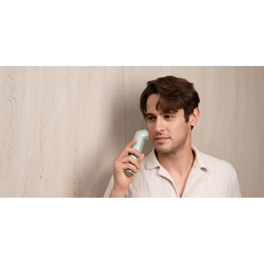 Nanoleaf - Dispozitiv cu LED și ultrasunete pentru întinerirea pielii, 6 în 1, 5W/2500 mAh, mentă