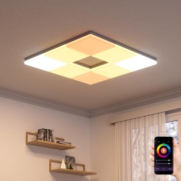 Nanoleaf - Set de 3 plafoniere LED RGBW reglabile SKYLIGHT LED/18W/230V + 2xLED/16W/230V 2700-6500K Wi-Fi