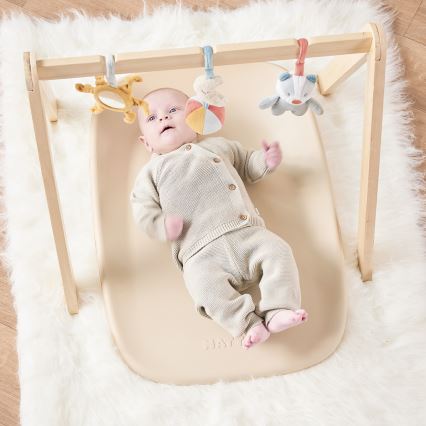Nattou - Salteluță pentru schimbat scutece SOFTY 50x70 cm bej