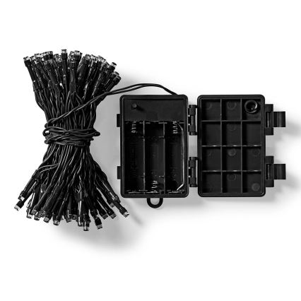 Ghirlandă LED pentru exterior 192xLED/7 funcții/3xAA 14,9m IP44 alb cald