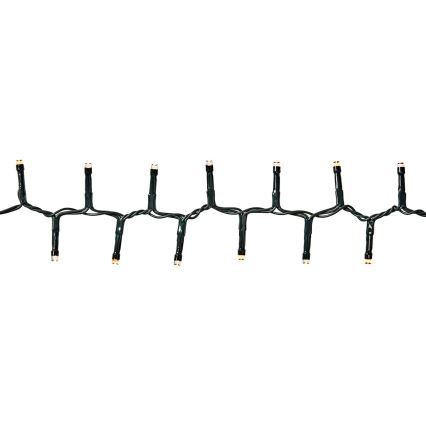 Ghirlandă LED de exterior, 560 LED-uri, 7 moduri, 14 m, IP44, alb cald