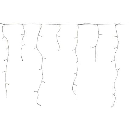 Perdea LED pentru exterior, 180 LED, 7 funcții, 10,9 m, IP44, alb rece