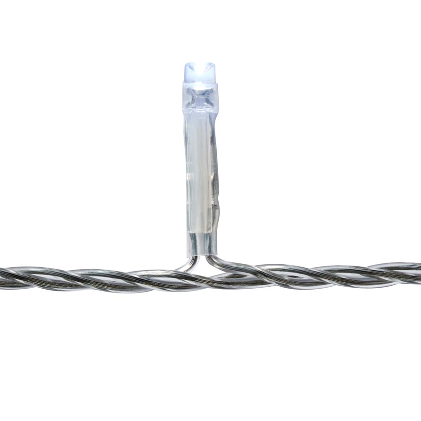 Perdea LED pentru exterior, 360 LED, 7 funcții, 14 m, IP44, alb rece
