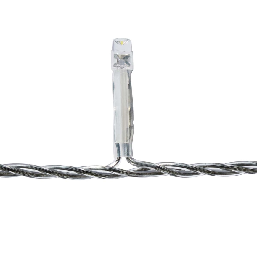 Perdea LED pentru exterior, 360 LED, 7 funcții, 14 m, IP44, alb rece