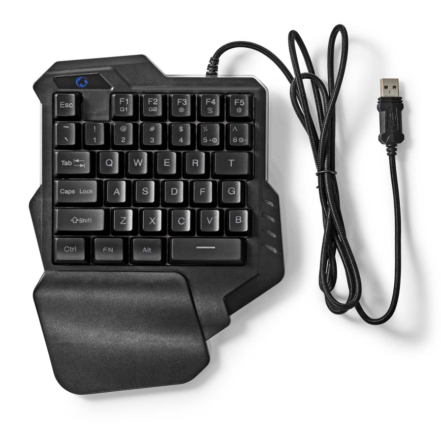 Tastatură de gaming RGB LED cu o singură mână 5V