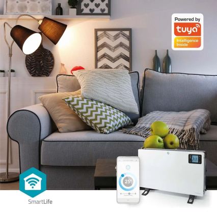 Încălzitor electric/convector 750/1250/2000W/230V Wi-Fi Tuya + telecomandă