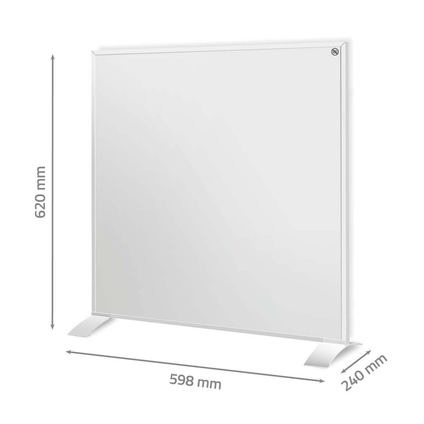 Panou radiant cu infraroșu 350 W / 230 V, 59,8 x 62 cm, IP44, Wi‑Fi Tuya + telecomandă