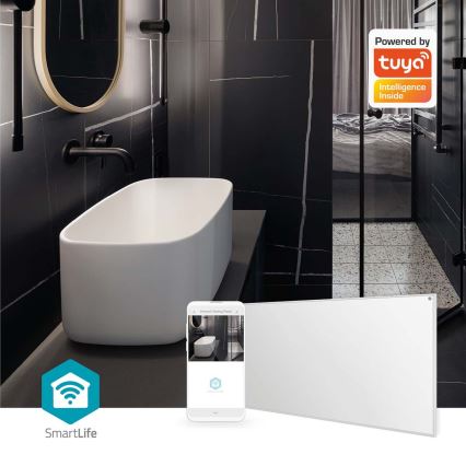 Panou de încălzire cu infraroșu 700W/230V 120x62 cm IP44 Wi-Fi Tuya + telecomandă