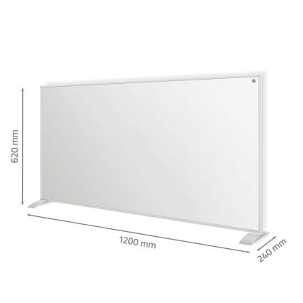 Panou de încălzire cu infraroșu 700W/230V 120x62 cm IP44 Wi-Fi Tuya + telecomandă
