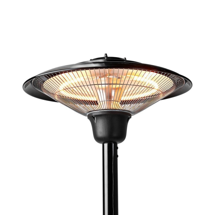 Încălzitor electric exterior + suport 200 cm 1500W/230V încălzitor cu infraroșu pentru terasă IP34