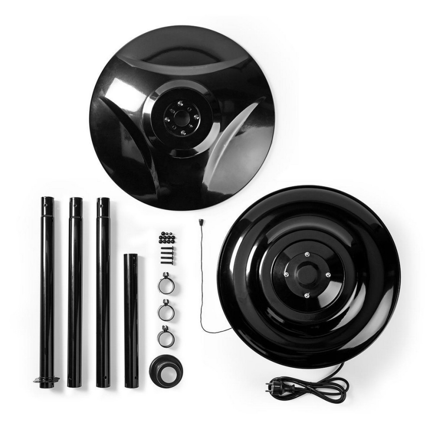 Încălzitor electric exterior + suport 200 cm 1500W/230V încălzitor cu infraroșu pentru terasă IP34