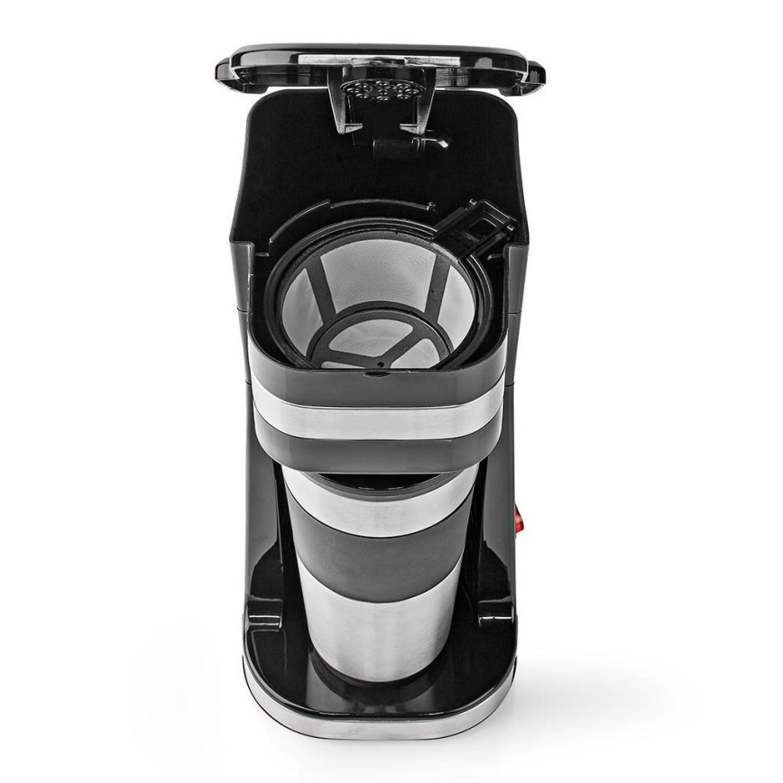 Aparat de cafea pentru o singură ceașcă, 0,4 l, cu cană de călătorie