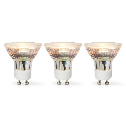 Set de 3 becuri LED GU10, 4,5 W / 230 V, 2700 K
