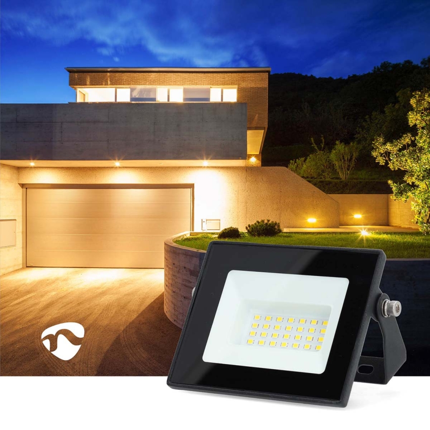 Proiector LED pentru priză, 20 W, 230 V, 4000 K, IP65