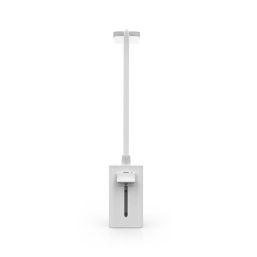 Lampă LED de birou cu clemă, reglabilă, tactilă, flexibilă și reîncărcabilă — 5W/1200 mAh, albă