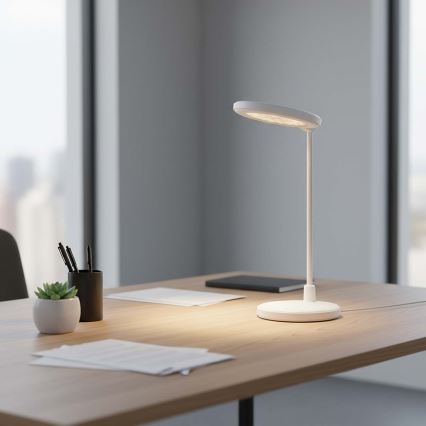Lampă LED tactilă reîncărcabilă cu oglindă, reglabilă, 6W, 1200 mAh, 3000/4000/5700K, CRI 90, albă
