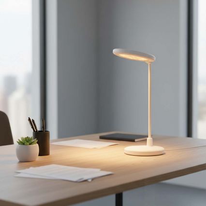 Lampă LED tactilă reîncărcabilă cu oglindă, reglabilă, 6W, 1200 mAh, 3000/4000/5700K, CRI 90, albă