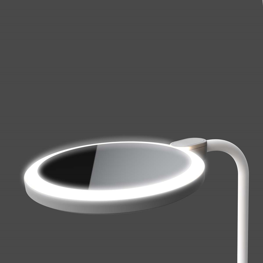 Lampă LED tactilă reîncărcabilă cu oglindă, reglabilă, 6W, 1200 mAh, 3000/4000/5700K, CRI 90, albă
