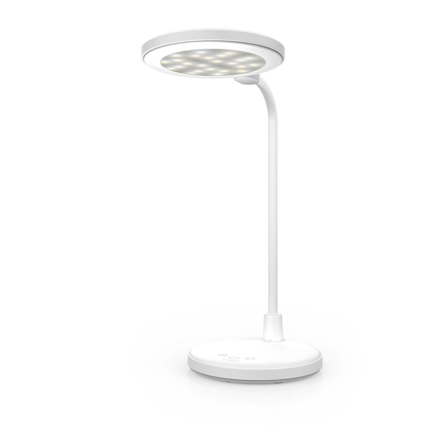 Lampă LED tactilă reîncărcabilă cu oglindă, reglabilă, 6W, 1200 mAh, 3000/4000/5700K, CRI 90, albă