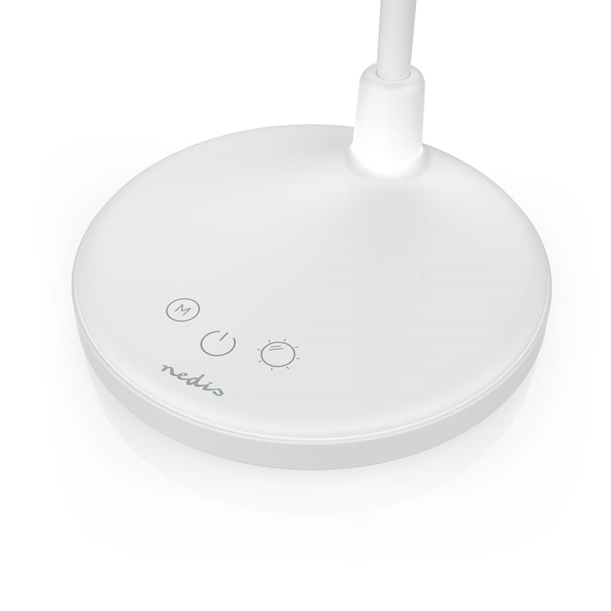Lampă LED tactilă reîncărcabilă cu oglindă, reglabilă, 6W, 1200 mAh, 3000/4000/5700K, CRI 90, albă