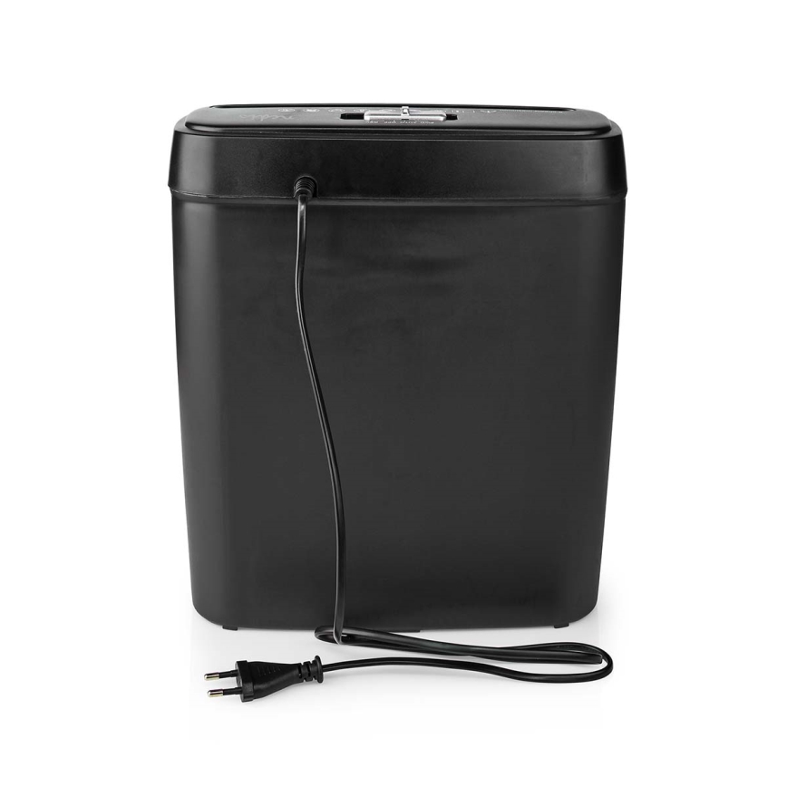 Distrugător de documente A4, capacitate 10 l, 230V, negru