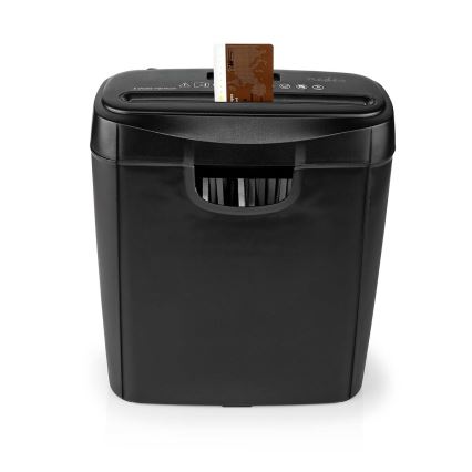 Distrugător de documente A4, capacitate 10 l, 230V, negru