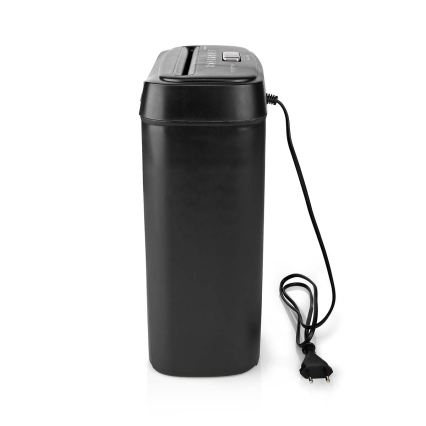 Distrugător de documente A4, capacitate 10 l, 230V, negru