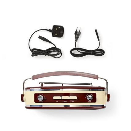 Radio FM 4,5W/230V maro