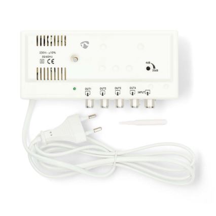 Amplificator de antenă pe 4 benzi, 230 V