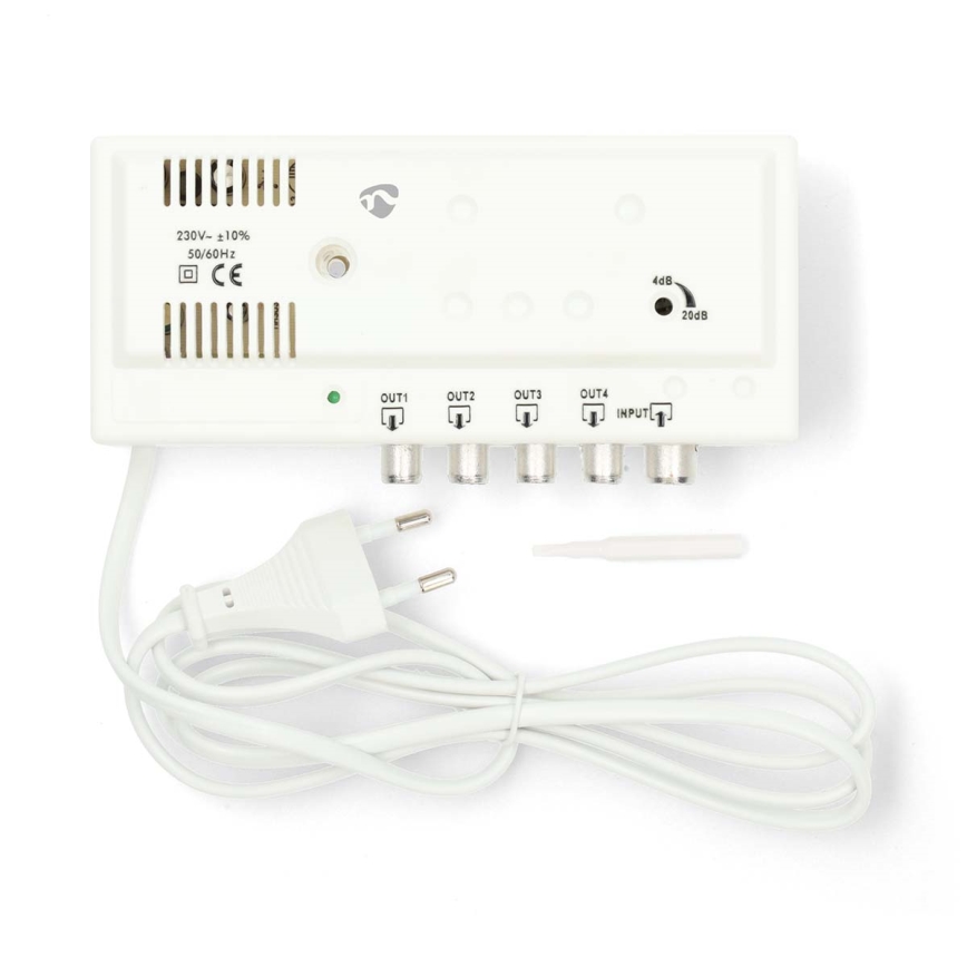 Amplificator de antenă pe 4 benzi, 230 V