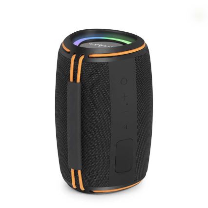 Boxă reîncărcabilă cu LED, 40W/1200 mAh, IPX4, neagră