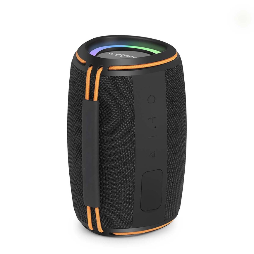 Boxă reîncărcabilă cu LED, 40W/1200 mAh, IPX4, neagră