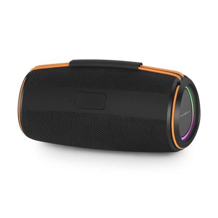 Boxă portabilă reîncărcabilă cu LED, 60W/2000 mAh, IPX4, neagră