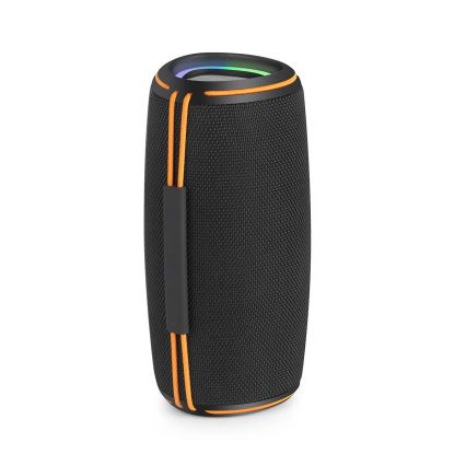 Boxă portabilă reîncărcabilă cu LED, 60W/2000 mAh, IPX4, neagră