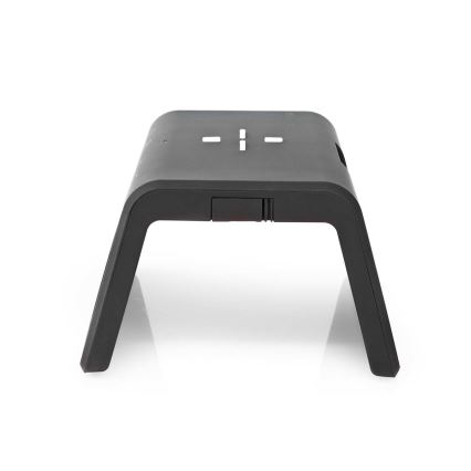 Ceas deșteptător cu ecran LCD și încărcător wireless 15W/5V 1xCR2032 negru