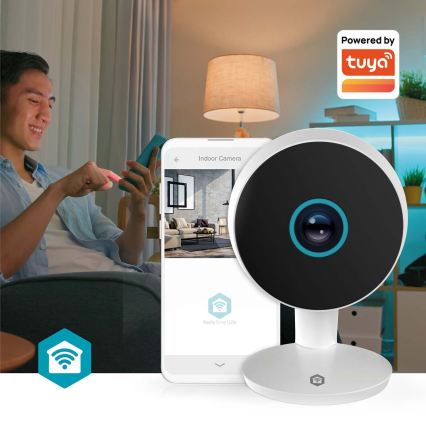 Cameră inteligentă Smartlife, 3 MP (1296p) Full HD, alimentare 5V, Wi-Fi, compatibilă cu Tuya