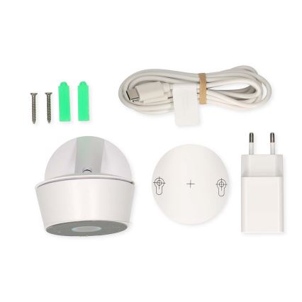 Cameră inteligentă Smartlife, 3 MP (1296p) Full HD, alimentare 5V, Wi-Fi, compatibilă cu Tuya