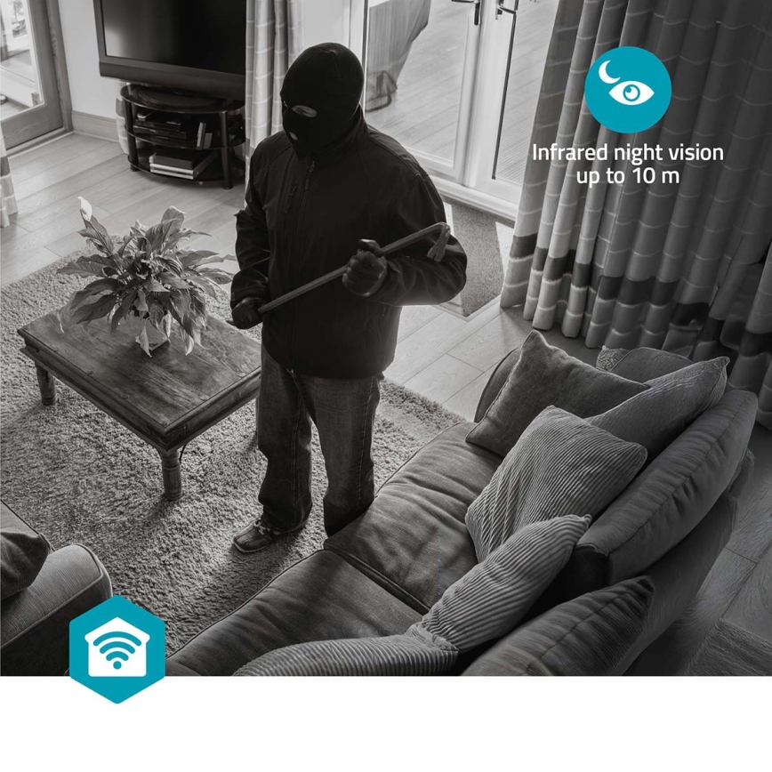 Cameră de supraveghere inteligentă Smartlife, 3 MP, Full HD 1296p, Wi‑Fi, Tuya, 5V