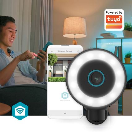 Cameră de exterior inteligentă SmartLife 4K 8MP 3840×2160p, 5V, IP65, Wi-Fi, Tuya