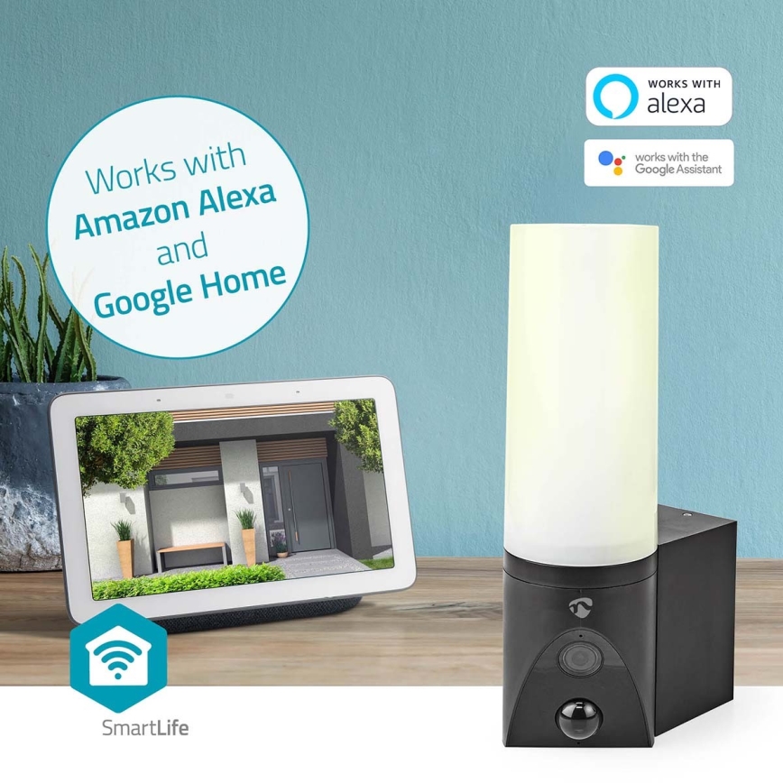 Cameră de exterior inteligentă SmartLife Full HD 1080p cu iluminare LED, Wi-Fi Tuya, IP65